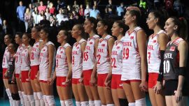 A Milli Kadın Voleybol Takımı üçüncülük için sahada