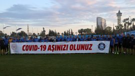 Adana Demirspor’dan aşılama kampanyasına destek