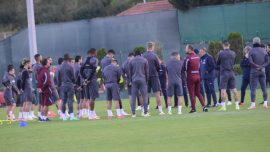 Trabzonspor 9 eksikle çalıştı