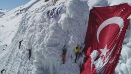Türkiye Buz Tırmanış Şampiyonası Erzurum’da başladı