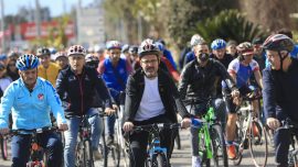 Bakan Kasapoğlu Antalya Bisiklet Turu’nda pedal çevirdi