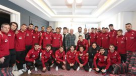 A Milli Takım’dan Ahmet Çalık’ın ailesine ziyaret