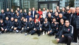 Cenk Tosun’dan milli tekvandoculara moral ziyareti
