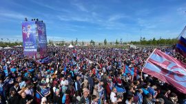 İstanbul’da Trabzonspor’un şampiyonluğu kutlanıyor