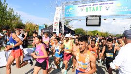 Edirne’de “1. Saros Yarı Maratonu” düzenlendi