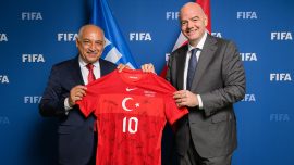TFF Başkanı Büyükekşi Gianni Infantino’yla bir araya geldi