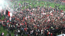Samsunspor Süper Lig’e şampiyon olarak yükseldi