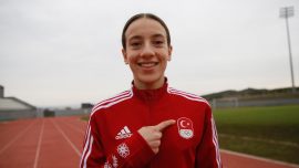 Milli atlet Ayça Fidanoğlu Almanya’da kişisel en iyi derecesini yaptı