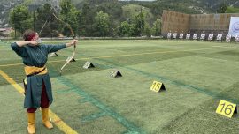 Kütahya’da geleneksel okçuluk sporcuları Hezar Dinari Kupası’nda yarıştı