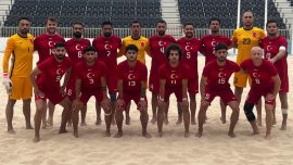 Plaj Futbolu A Milli Takımı Azerbaycan ile yaptığı hazırlık karşılaşmasını 6-5 kazandı