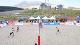 Erciyes’te plaj voleybolu turnuvası devam ediyor