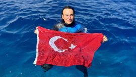 Rekortmen sporcunun sıradaki hedefi Serbest Dalış Dünya Şampiyonası